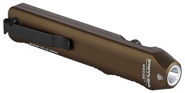 Picture of  Streamlight 88811 Wedge Slim Coyote Tan Aluminum, White Light Led 300/1,000 Lumens, 110 Meters Beam Distance