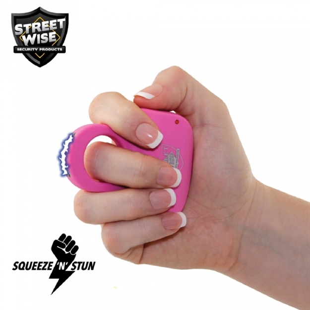 Picture of Streetwise Sting Ring 18 Mil Stun Gun Pink
