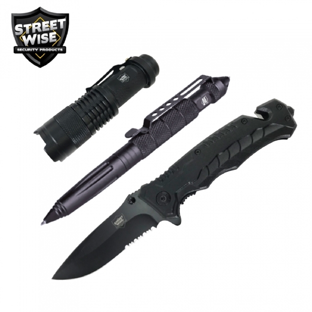 Picture of Streetwise Tac Pac Knife-Pen-Flashlight Combo