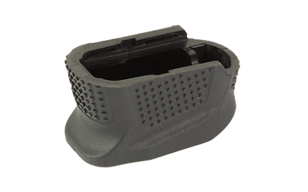 Picture of Strike Industries Empg42b Enhanced Magazine Plate  Made OF Polymer With Black Finish & Extra Gripping Surface For Glock 42 Magazines (Adds 2Rds) SIEMPG42B 700598351392