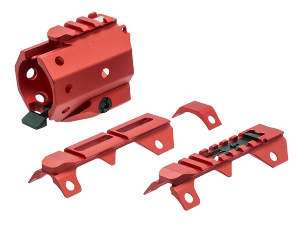 Picture of Strike Gridlok-Sights-Red Gridlok Attachments  Red Aluminum
