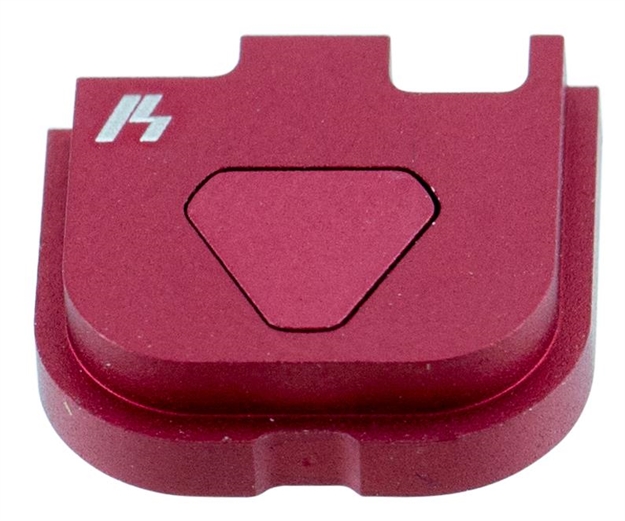 Picture of Strike Gspg43v1red V1 Slide Cover Plate Red Anodized Aluminum For Glock 43 SIGSPG43V1RE