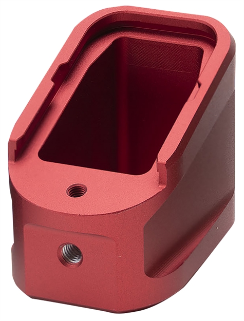 Picture of  Strike Industries Empalg17red Extended Mag Plate  Fits Glock G17 Fits Glock G22 Red 6061 T-6 Aluminum 793811765724