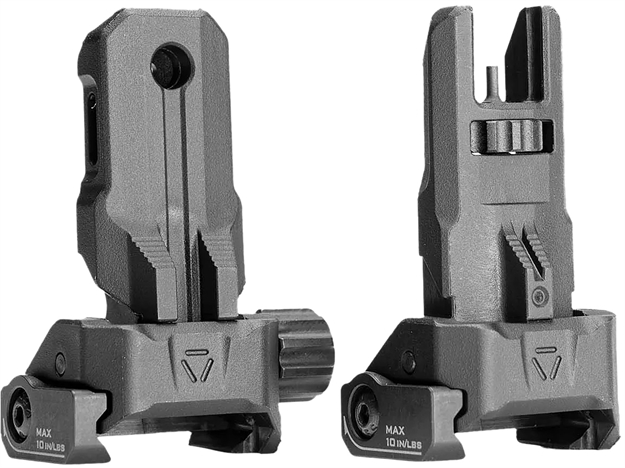 Picture of  Strike Industries Spbus Strike Polymer Backup Sights  Black Folding For Ar-15