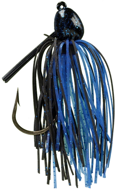 Picture of Strike King Bitsy Bug Mini Jig, 1/8 Oz, Black Blue,1Pk