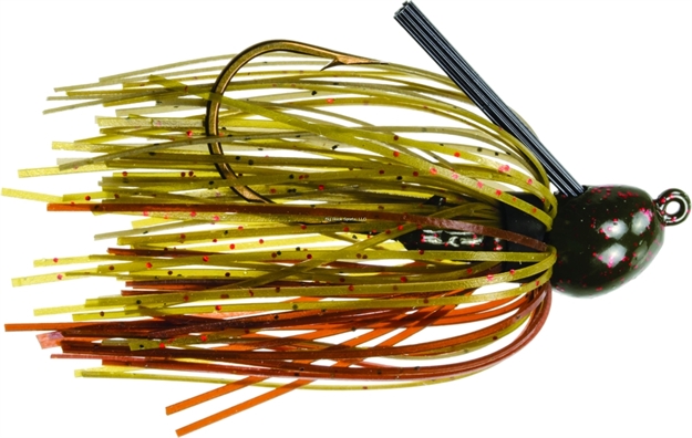 Picture of Strike King Bitsy Bug Mini Jig, 3/16 Oz, Green Pumpkin,1Pk