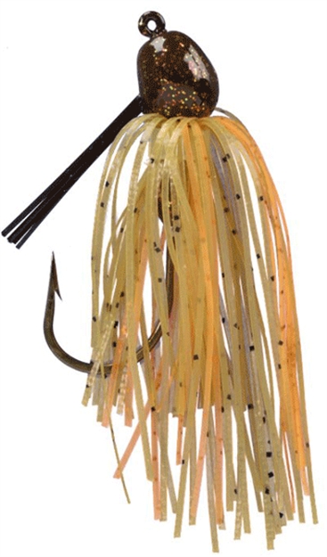 Picture of Strike King Bitsy Bug Mini Jig, 3/16 Oz, Pumpkin Craw,1Pk