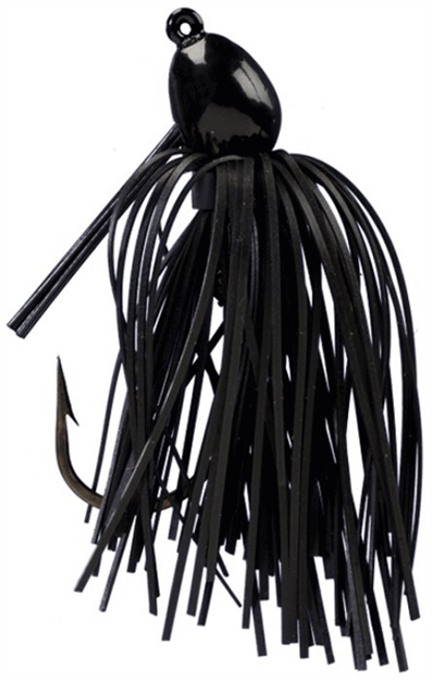 Picture of Strike King Bitsy Bug Weedless Jig, 3/16 Oz, Black,1Pk