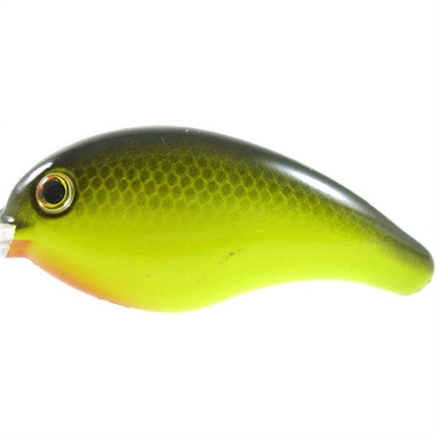 Picture of Strike King Bitsy Pond Minnow Crankbait, 3/4", 1/8 Oz, Black Back Chartreuse, Floating,1Pk