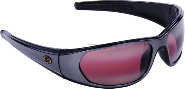 Picture of Strike King Champlain Sunglasses, Amber Brown, Gray/Black Plastic Frame, Full Rim, Unisex, One Size Fit
