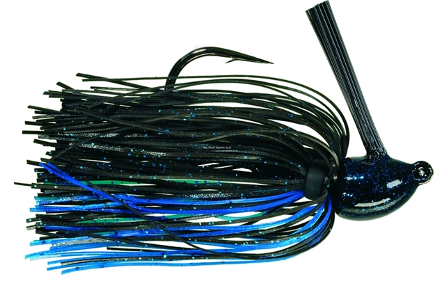 Picture of Strike King Hack Attack Heavy Cover Jig, 3/4 Oz, Black Blue,1Pk
