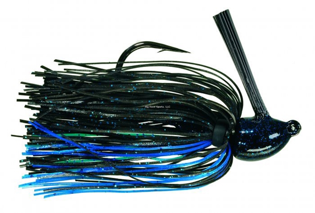 Picture of Strike King Hack Attack Heavy Cover Jig, 3/8 Oz, Black Blue,1Pk