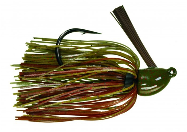 Picture of Strike King Hack Attack Heavy Cover Jig, 3/8 Oz, Green Pumpkin,1Pk