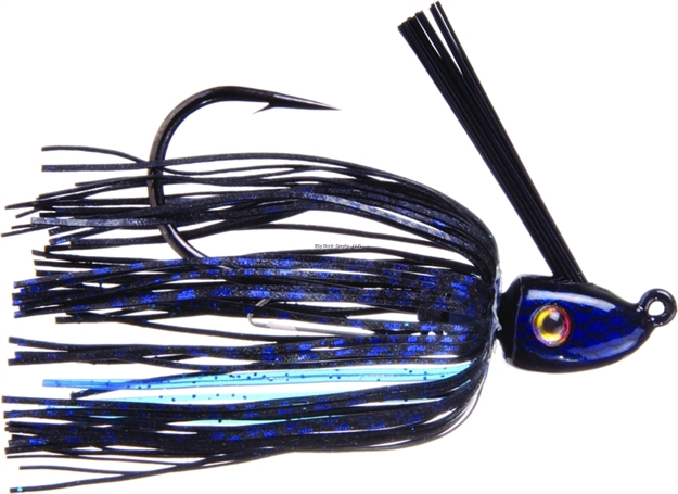 Picture of Strike King Hack Attack Heavy Cover Swim Jig, 1/2 Oz, Black Blue,1Pk