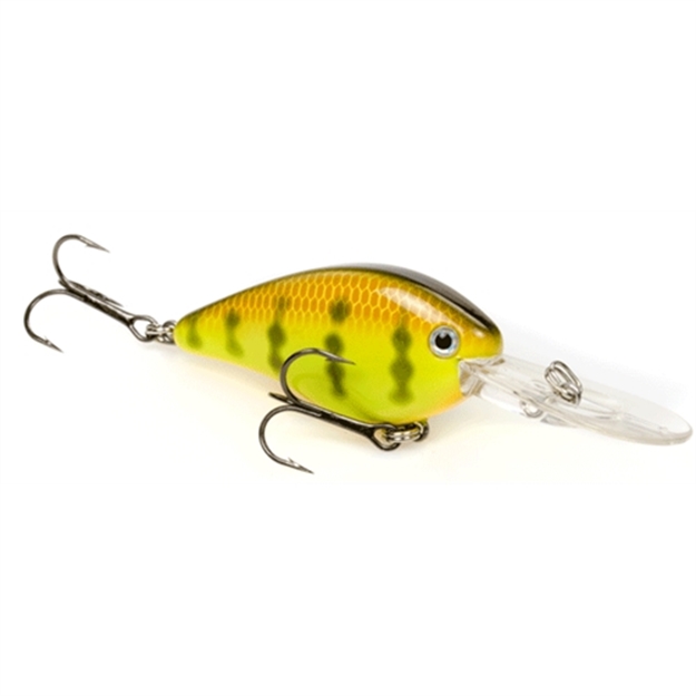 Picture of Strike King Pro Model Kvd 1.5 Flatside Medium Dive Crankbait, 3", 9/16 Oz, Chartreuse Perch, Floating,1Pk