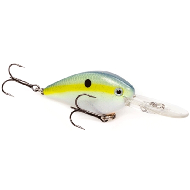 Picture of Strike King Pro Model Kvd 1.5 Flatside Medium Dive Crankbait, 3", 9/16 Oz, Chartreuse Sexy Shad, Floating,1Pk