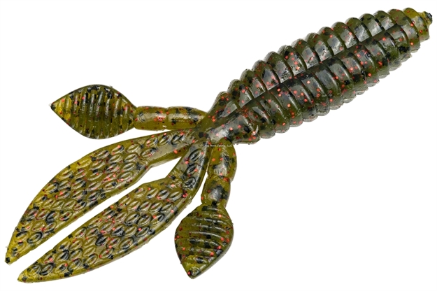 Picture of Strike King Kvd Perfect Plastics Baby Rodent 3",Watermelon Red & Blk, 8Pk