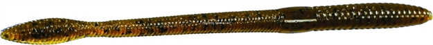 Picture of Strike King Kvd Perfect Plastics Finesse Worm, 5", Green Pumpkin,15Pk