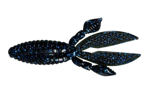 Picture of Strike King Kvd Perfect Plastics Rodent, 4", Black Blue Flake, 6Pk