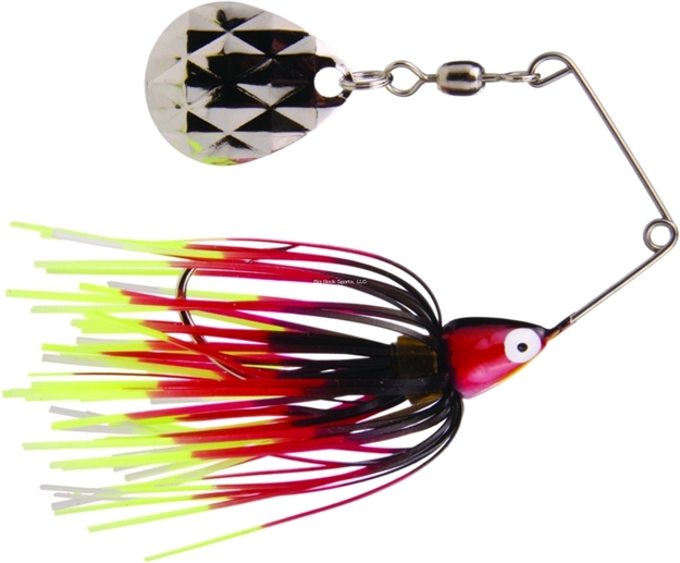 Picture of Strike King Mini-King Spinnerbait, 1/8 Oz, Black/Chartreuse/White/Red,1Pk