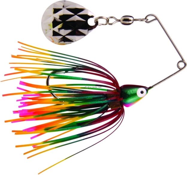 Picture of Strike King Mini-King Spinnerbait, 1/8 Oz, Red/Yellow/Pink/Green,1Pk