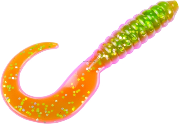 Picture of Strike King Mr. Crappie Grub, 2", Electric Chicken,15Pk