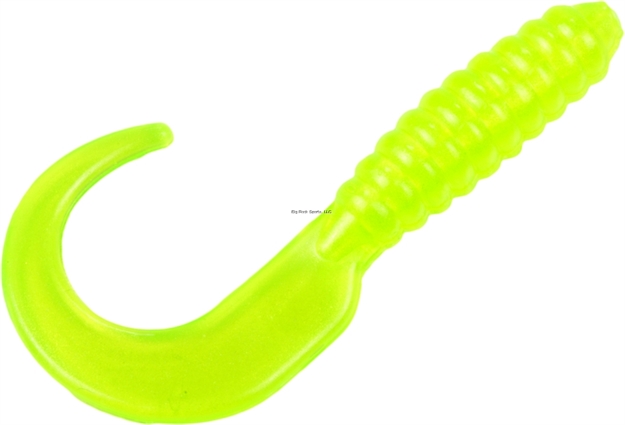 Picture of Strike King Mr. Crappie Grub, 2", Hot Chartreuse,15Pk