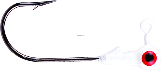 Picture of Strike King Mr. Crappie Jighead, 1/16 Oz, Refrigerator White, 8Pk