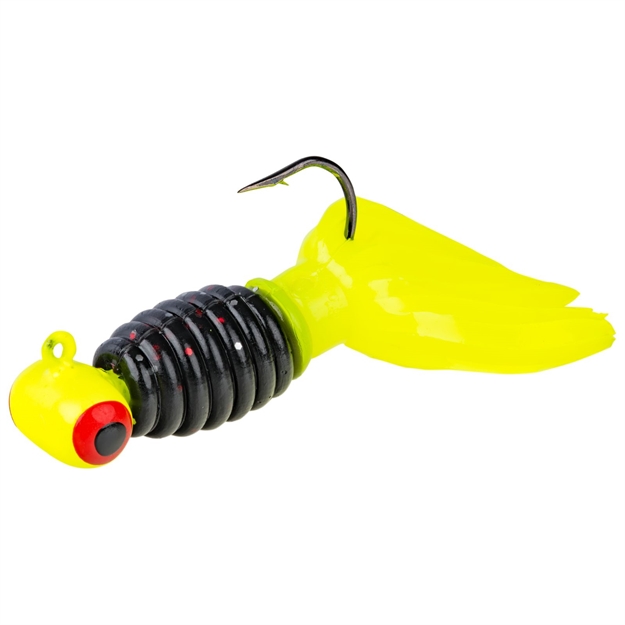 Picture of Strike King MR Crappie Sausage Heads Tuxedo Black MRCSH18-183 051034233612