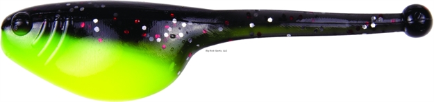 Picture of Strike King Mr. Crappie Shadpole, 2", Tuxedo Black & Chartreuse,15Pk