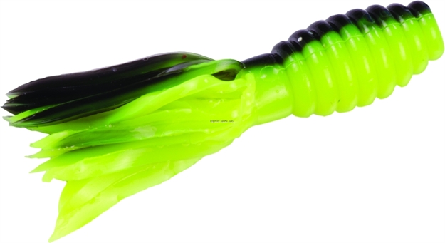 Picture of Strike King Mr. Crappie Thunder Tube Bait, 1 3/4", Tuxedo Black & Chartreuse,15Pk