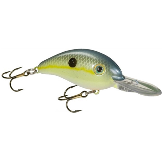 Picture of Strike King Pro Model 6Xd Extra Deep Dive Rattle Crankbait, 4-1/2", 1 Oz, Chartreuse Sexy Shad, Floating,1Pk