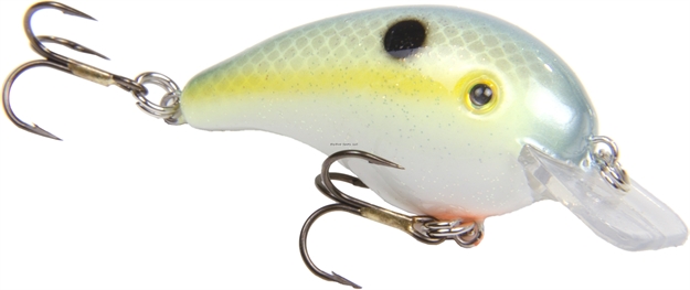 Picture of Strike King Pro Model 1 Square Bill Crankbait, 2 1/2", 3/8 Oz, Chartreuse Sexy Shad, Floating,1Pk