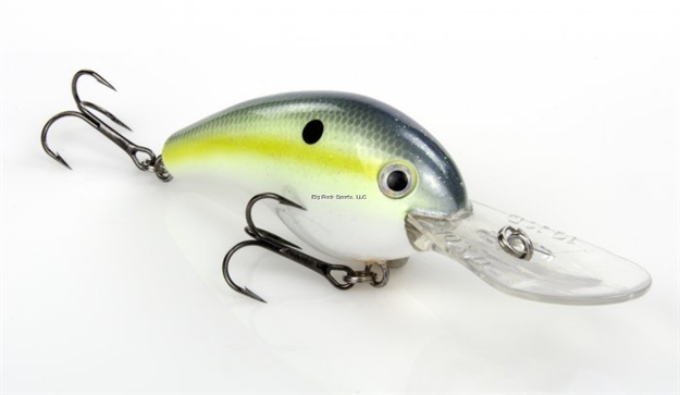 Picture of Strike King Pro Model 10Xd Extra Deep Dive Rattle Crankbait, 6", 2 Oz, Chartreuse Sexy Shad, Floating,1Pk