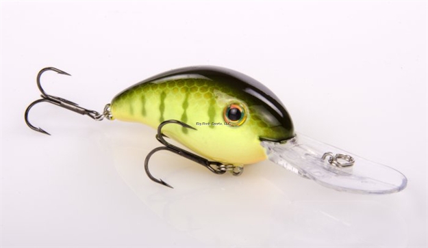 Picture of Strike King Pro Model 3Xd Extra Deep Dive Rattle Crankbait, 3 1/4", 7/16 Oz, Chartreuse Perch, Floating,1Pk