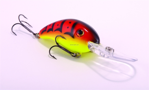 Picture of Strike King Pro Model 3Xd Extra Deep Dive Rattle Crankbait, 3 1/4", 7/16 Oz, Green Tomato, Floating,1Pk