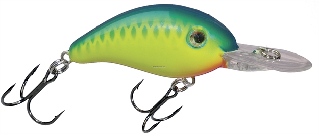 Picture of Strike King Pro Model 5 Deep Diver Rattle Crankbait, 4", 5/8 Oz, Blueback Chartreuse, Floating,1Pk