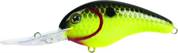 Picture of Strike King Pro Model 5Xd Extra Deep Dive Rattle Crankbait, 4", 5/8 Oz, Black Back Chartreuse, Floating,1Pk