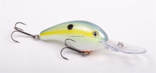 Picture of Strike King Pro Model 5Xd Extra Deep Dive Rattle Crankbait, 4", 5/8 Oz, Chartreuse Sexy Shad, Floating,1Pk