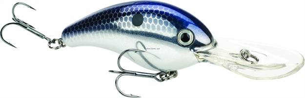 Picture of Strike King Pro Model 5Xd Extra Deep Dive Rattle Crankbait, 4", 5/8 Oz, Chrome & Blue, Floating,1Pk
