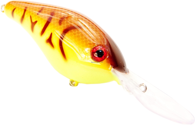 Picture of Strike King Pro Model 6Xd Extra Deep Dive Rattle Crankbait, 4-1/2", 1 Oz, Chartreuse Belly Craw, Floating,1Pk