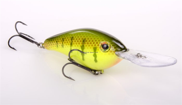 Picture of Strike King Pro Model 6Xd Extra Deep Dive Rattle Crankbait, 4-1/2", 1 Oz, Chartreuse Perch, Floating,1Pk