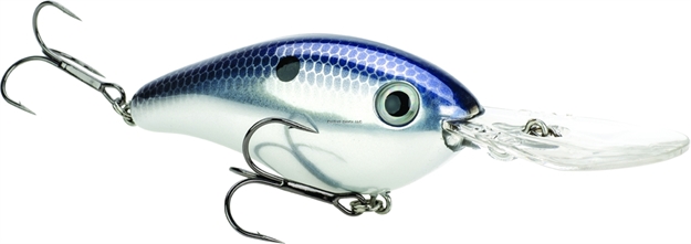 Picture of Strike King Pro Model 6Xd Extra Deep Dive Rattle Crankbait, 4-1/2", 1 Oz, Chrome & Blue, Floating,1Pk
