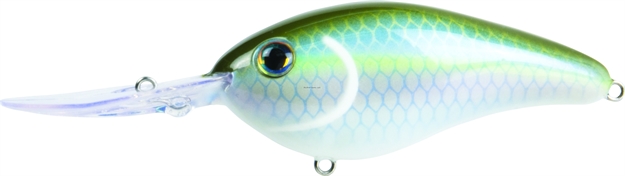 Picture of Strike King Pro Model 6Xd Extra Deep Dive Rattle Crankbait, 4-1/2", 1 Oz, Sexy Green Shad, Floating,1Pk