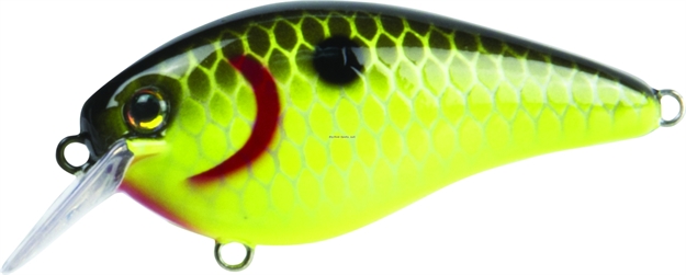 Picture of Strike King Pro Model HD Kvd 1.5 Square Bill Silent Crankbait, 3", 7/16 Oz, Black Back Chartreuse, Floating,1Pk
