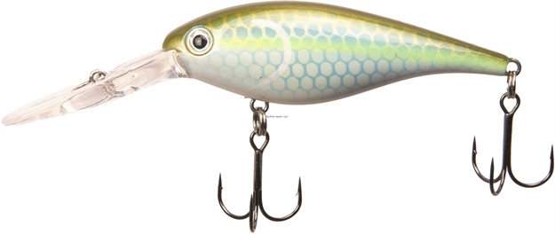Picture of Strike King Pro Model HD Lucky Shad Medium Dive Rattle Crankbait, 3", 1/2 Oz, Sexy Green Shad, Floating,1Pk
