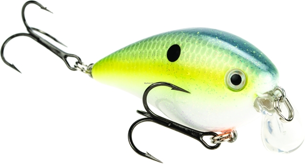 Picture of Strike King Pro Model Kvd 1.5 Shallow Runner Silent Crankbait, 1 1/4", 7/16 Oz, Chartreuse Sexy Shad, Floating,1Pk