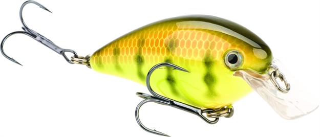 Picture of Strike King Pro Model Kvd 1.5 Square Bill Silent Crankbait, 3", 7/16 Oz, Chartreuse Perch, Floating,1Pk