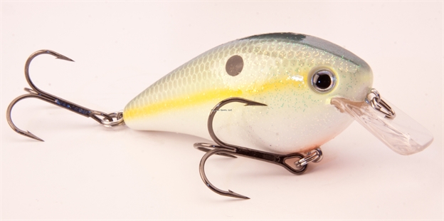 Picture of Strike King Pro Model Kvd 2.5 Square Bill Silent Crankbait, 3 1/4", 5/8 Oz, Chartreuse Sexy Shad, Floating,1Pk