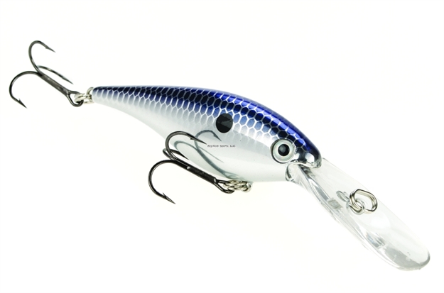 Picture of Strike King Pro Model Lucky Shad Medium Dive Rattle Crankbait, 3", 1/2 Oz, Chrome & Blue, Floating,1Pk